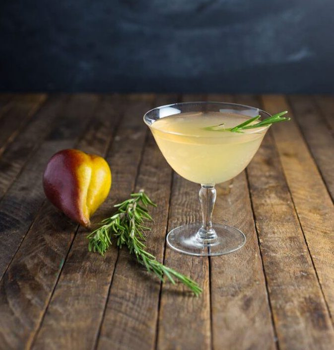 Spiced Poached Pear Cocktail