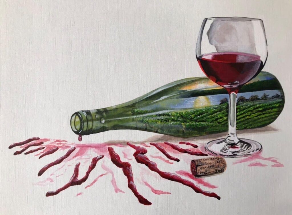 Artist rendering of Finger Lakes Wine Region